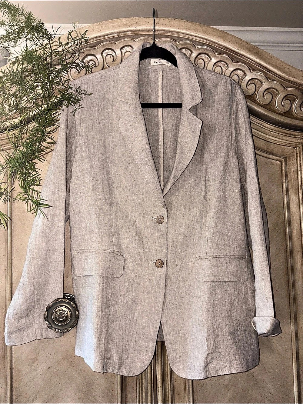 NWOT Grae Cove Linen Blazer Size Medium